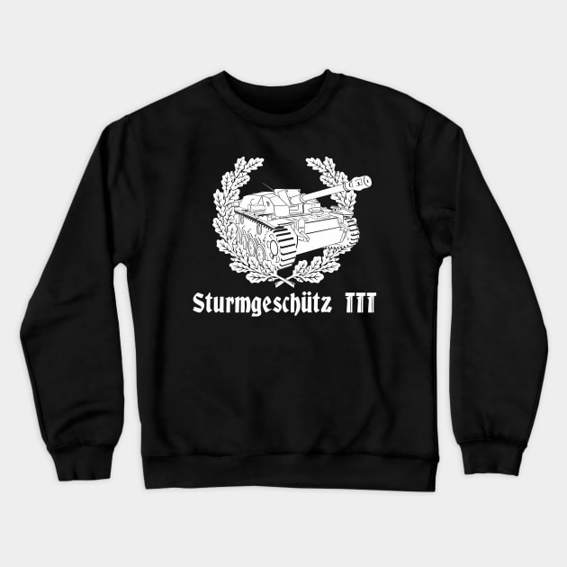 StuG III and the Oak Wreath Crewneck Sweatshirt by FAawRay